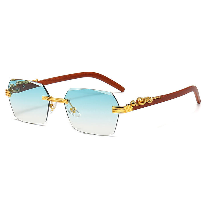 Ladies Designer Sunglasses with Artistic Wooden Frame and Elegant Glass Elements Stornfield