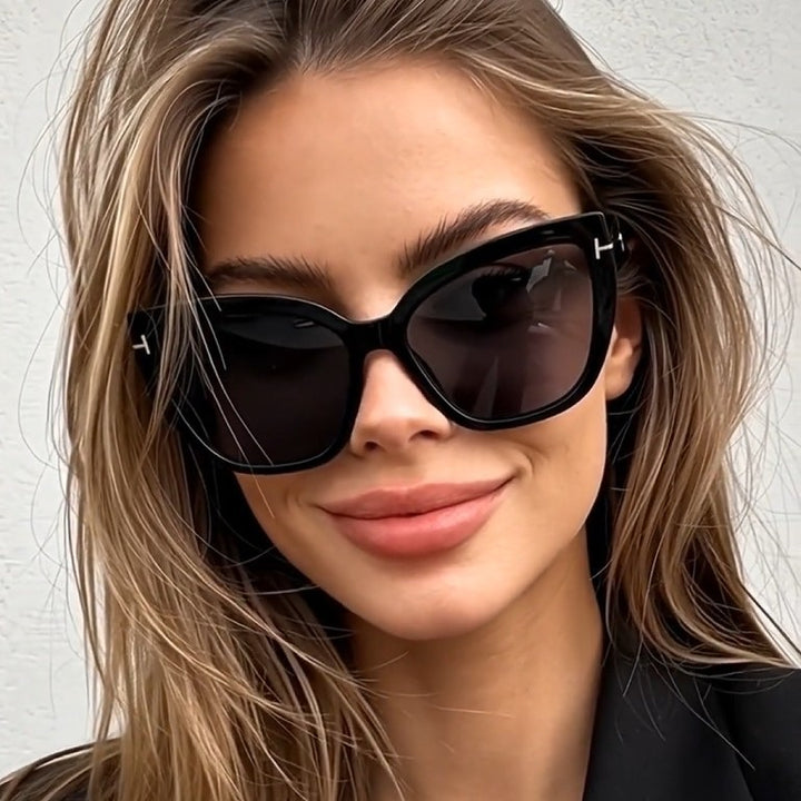 Ladies Cat-Eye Sunglasses with Fashionable Structured Frame Stornfield