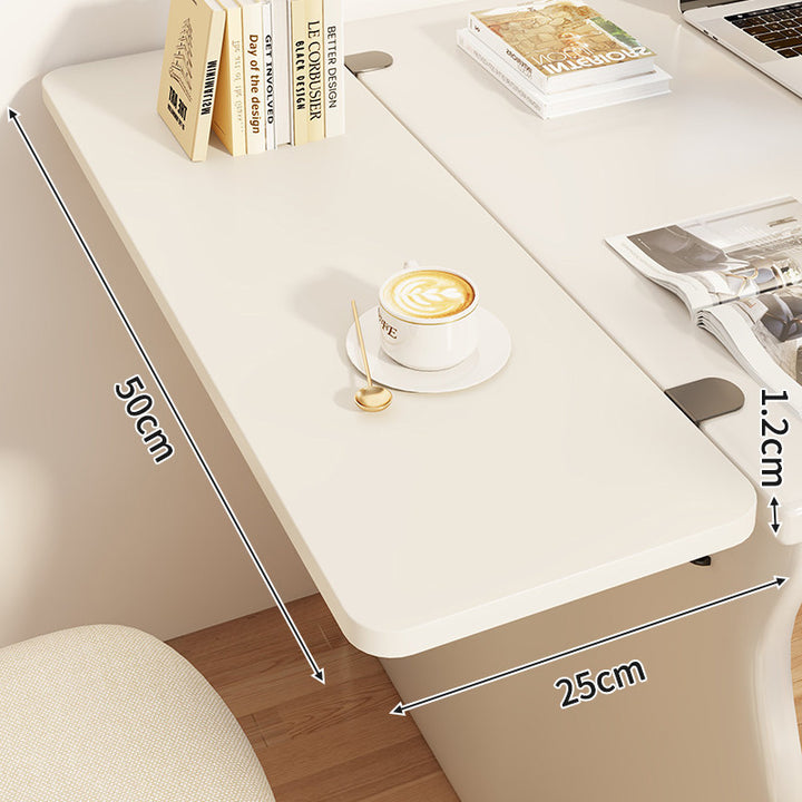 Compact Wall-Mounted Foldable Clamp-On Desk Shelf