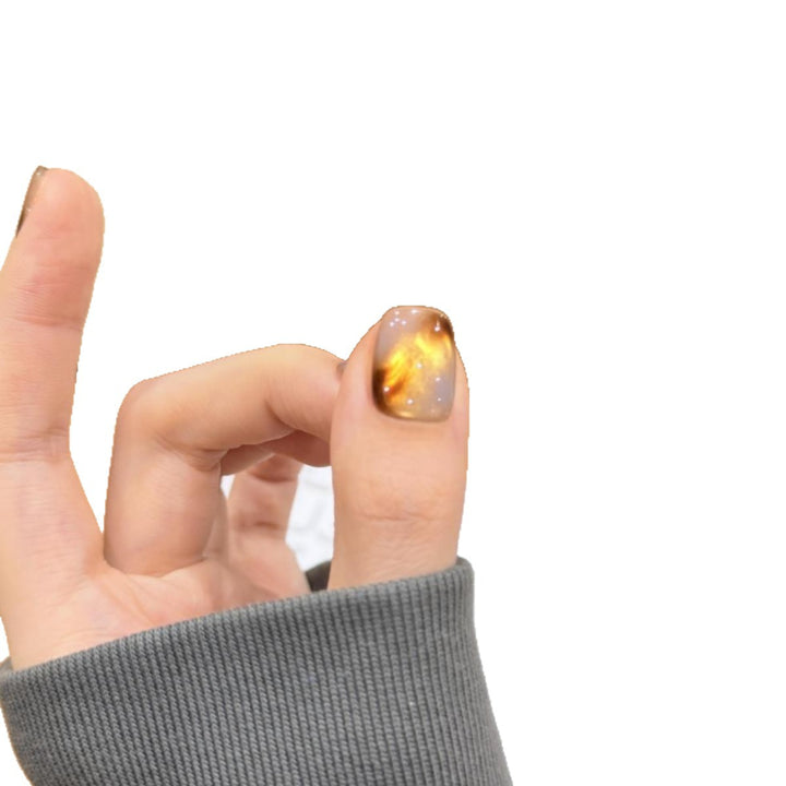 Artificial nails with noble metallic design Stornfield