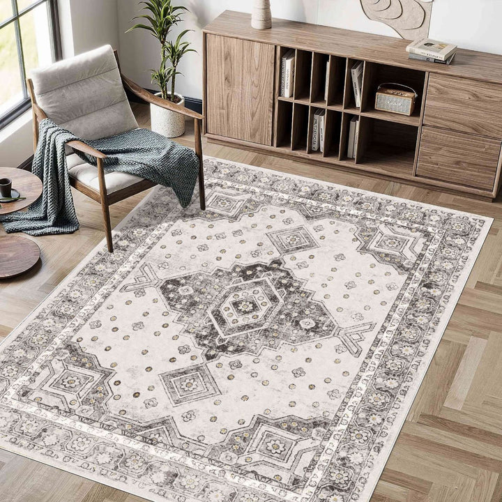Vintage Persian Pattern Area Rug
