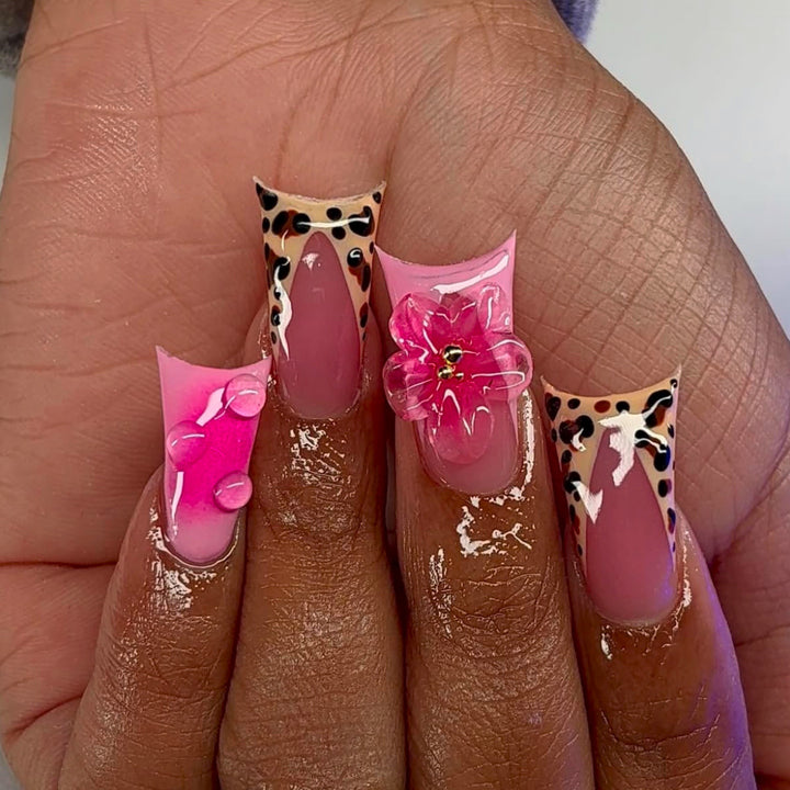 Artistic Floral Gel Press-On Nails Stornfield 1787368914