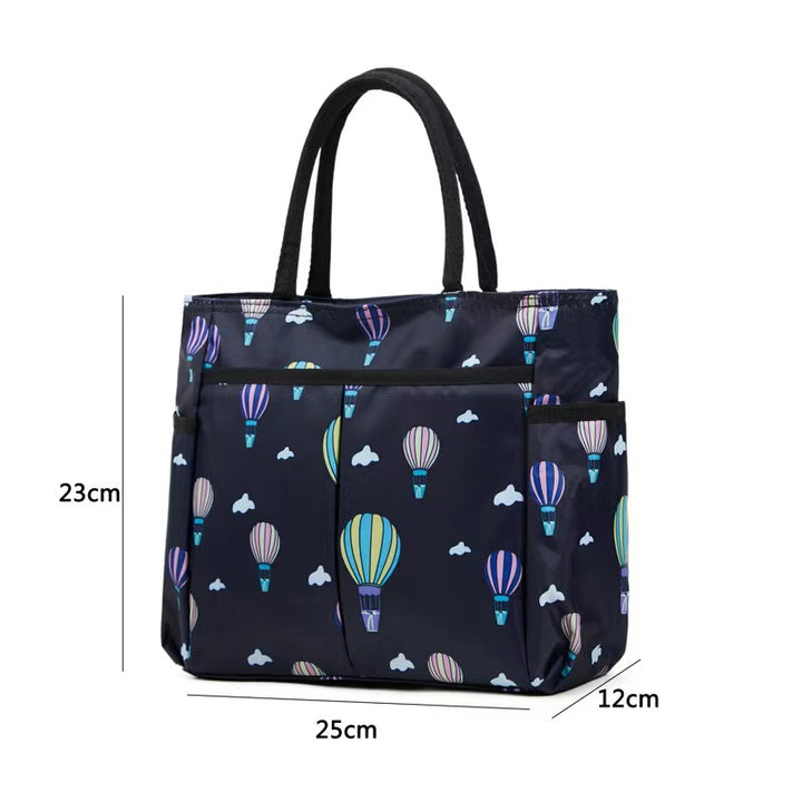 Multi-Pocket Candy Print Tote Bag Stornfield