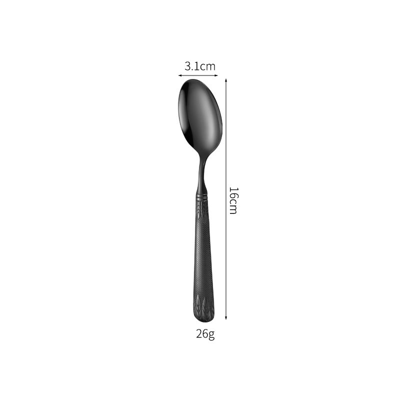 Elegant teaspoon with artistic handle design Stornfield