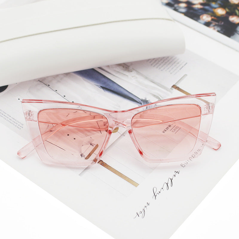 Women's Cat Eye Sunglasses with Transparent Frame and UV Protection Stornfield