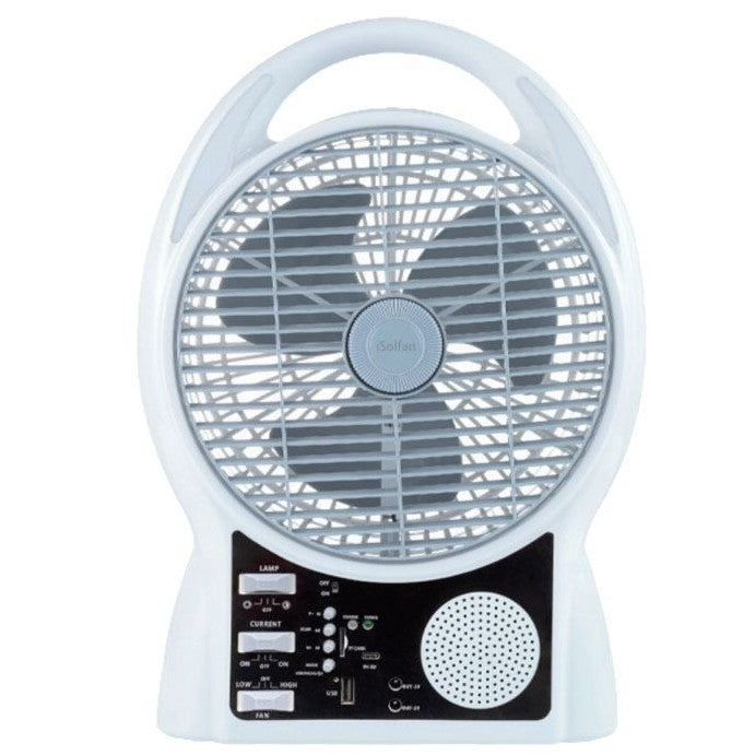 Ladies portable solar fan with LED lights Stornfield