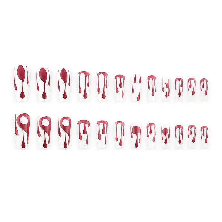 Creative drop design artificial nails Stornfield