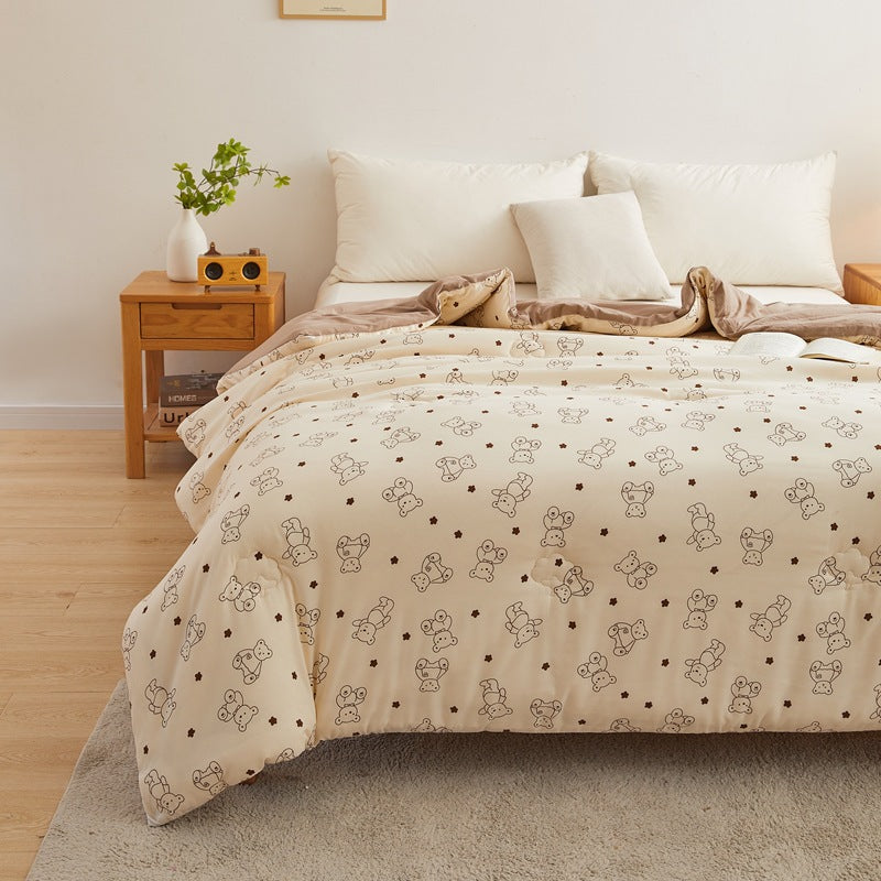 Women's cozy blanket with lovely bear pattern Stornfield
