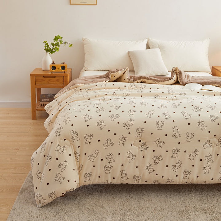 Women's cozy blanket with lovely bear pattern Stornfield