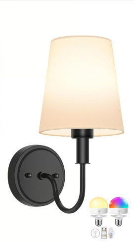 Decorative Pleated Shade Wall Sconce