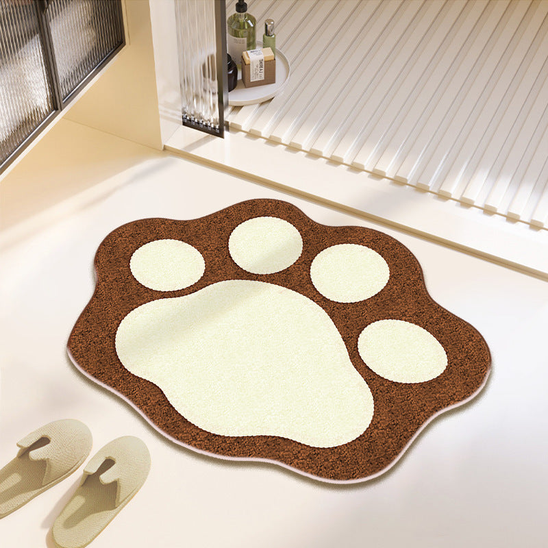 Fun Paw Print Bath Mat Stornfield