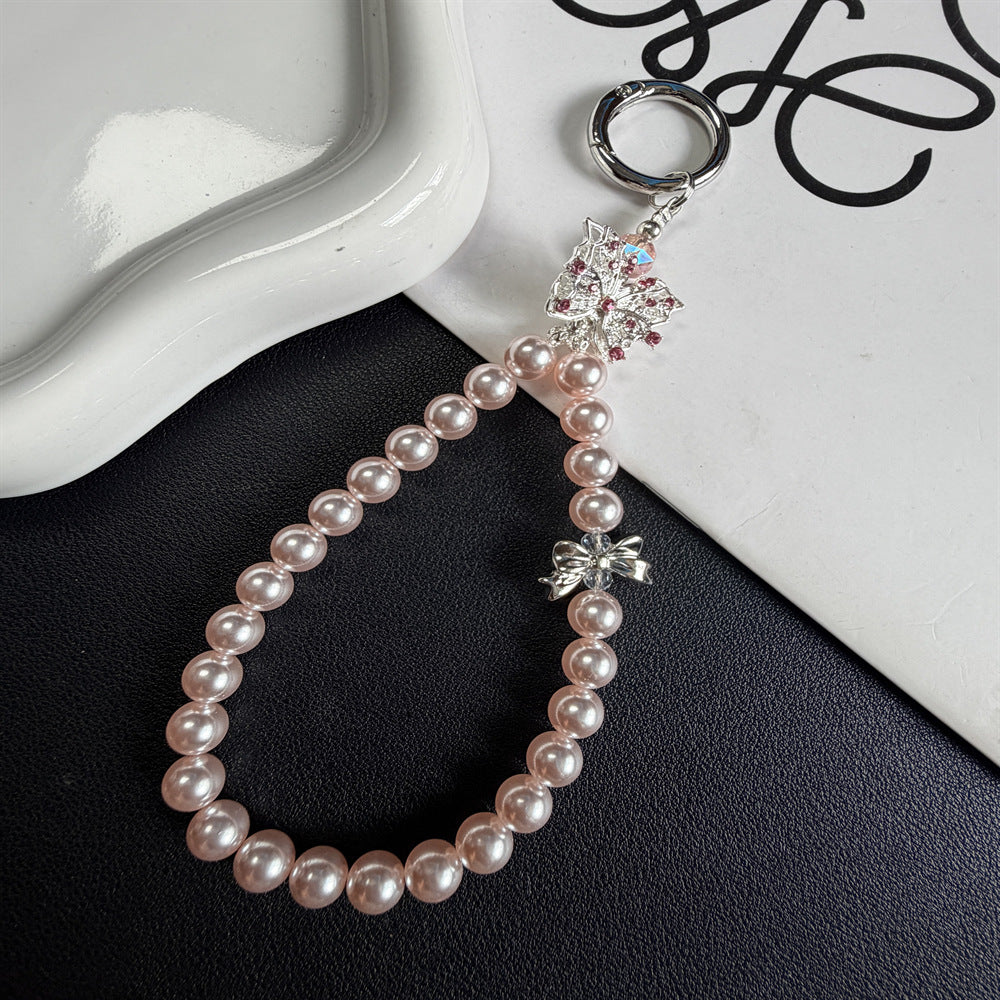 Elegant Pearl Keychain Holder Stornfield