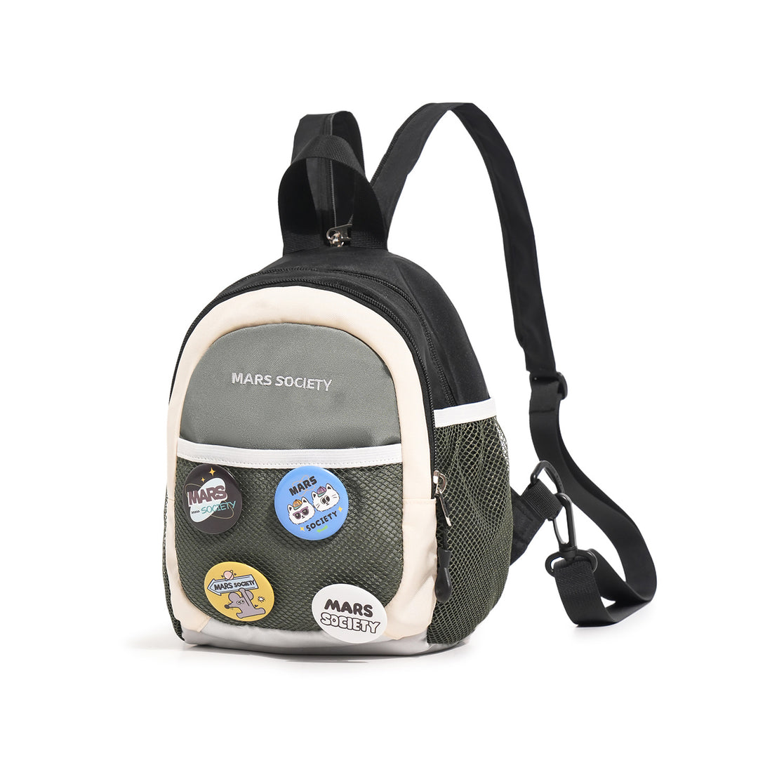 Trendy Lightweight Backpack with Fun Patches Stornfield