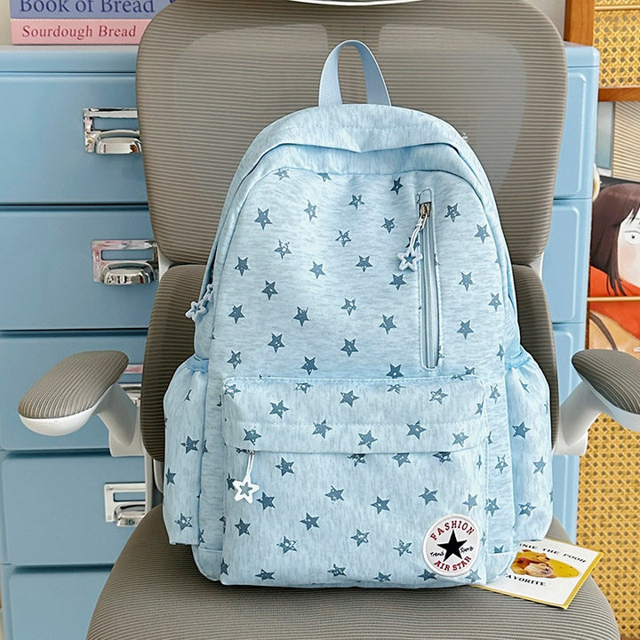 Star-Embellished Casual Backpack Stornfield