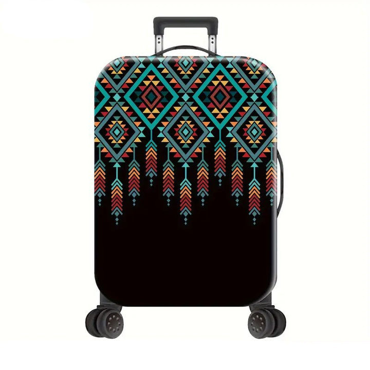 Unisex Hard Shell Suitcase with Creative Geometric Pattern Stornfield