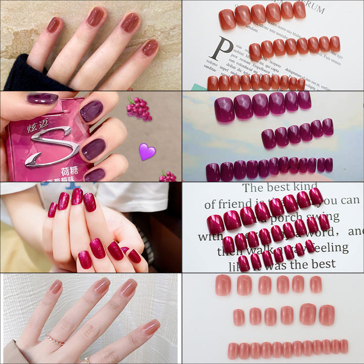 Glossy Medium-Length Press-On Nail Set Stornfield