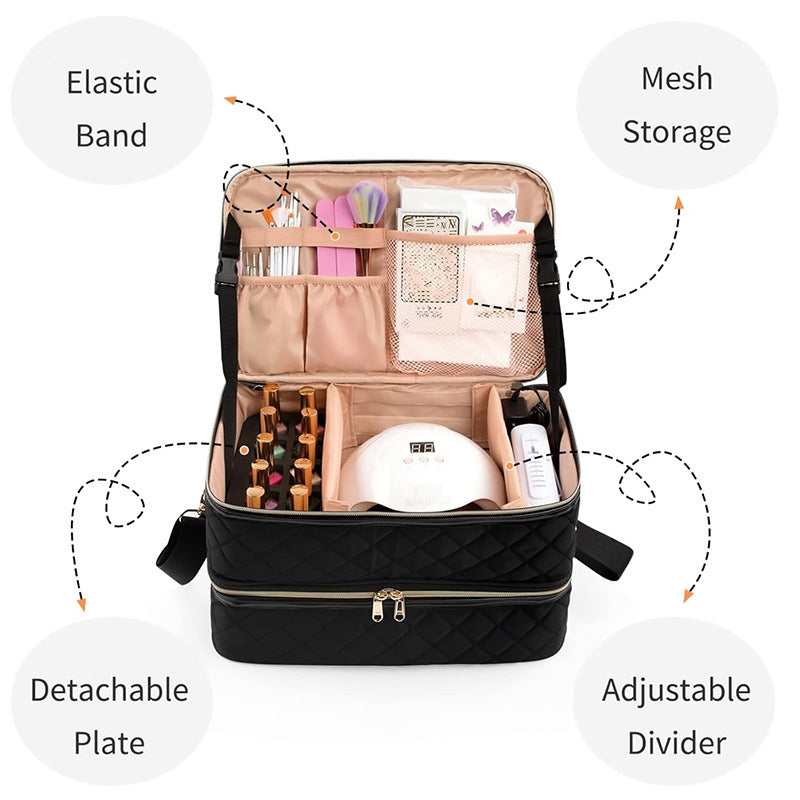 Elegant cosmetic organizer with multiple compartments Stornfield
