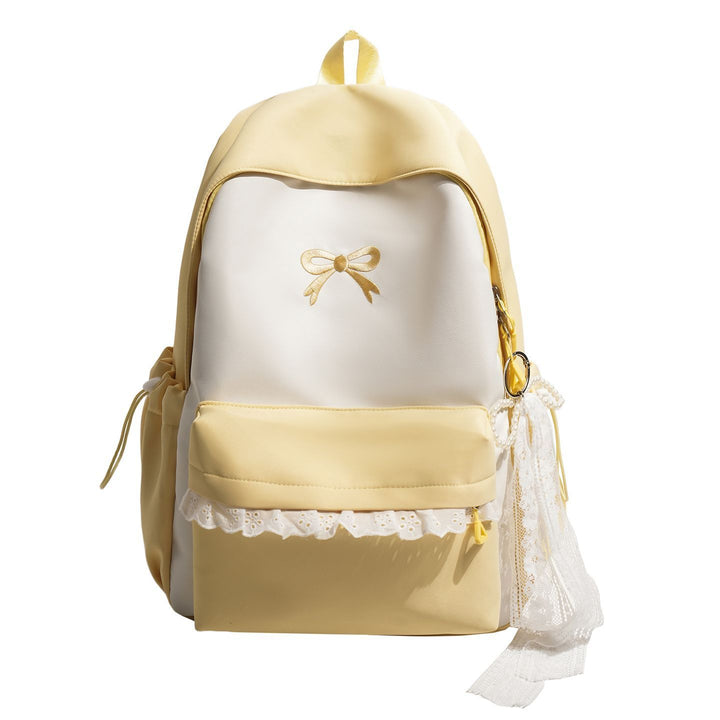 Bow-Embellished Backpack