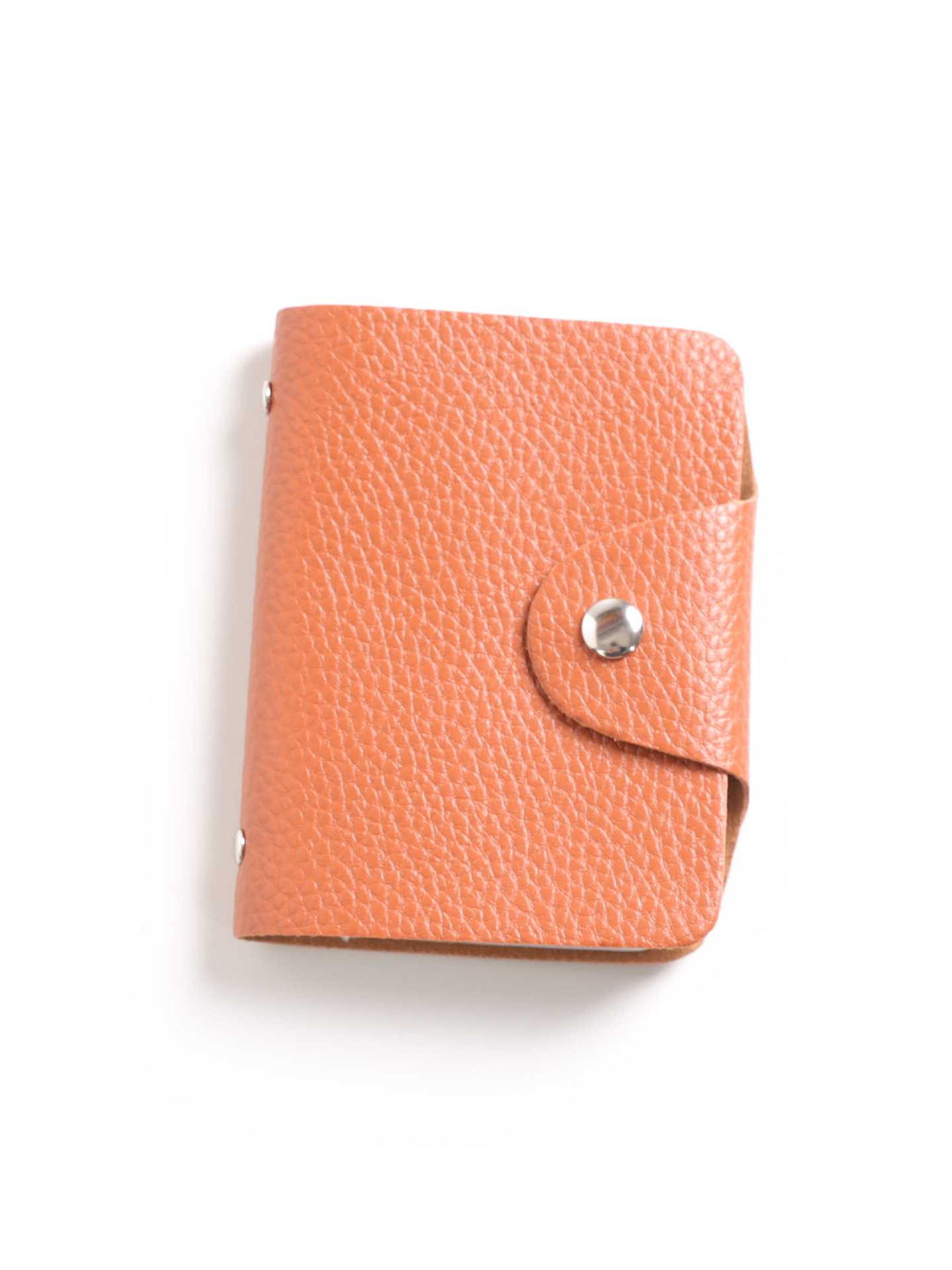 Compact Textured Leather Card Wallet