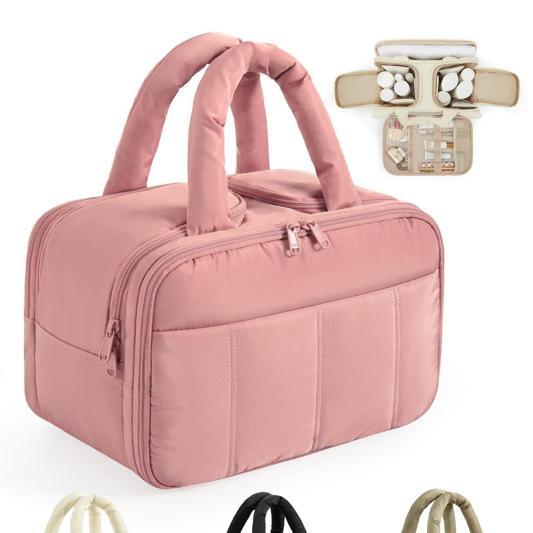 Cosmetic bag with organized compartments Stornfield