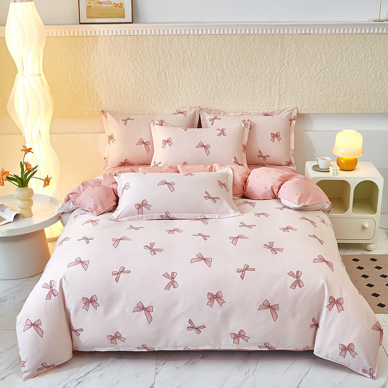 Cozy Heart Pattern Bedding Set