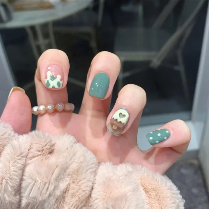 Nail set with intricate design Stornfield