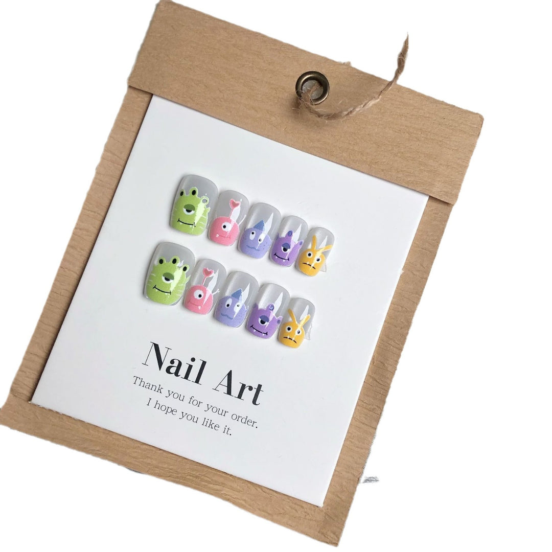 Fun-Themed Press-On Nail Art Set