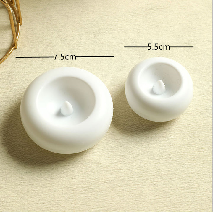 Flameless LED Floating Tea Light Candles in Clear Plastic Cups