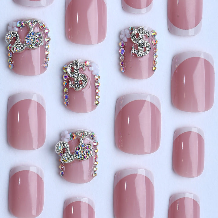 Premium artificial nails with sparkling 3D applications Stornfield