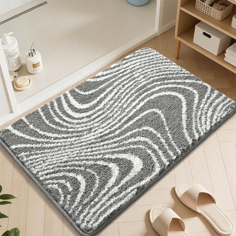 Abstract Wave Pattern Bath Mat Stornfield