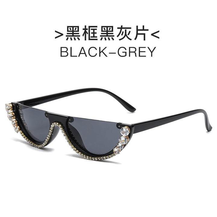 Ladies Cat-Eye Sunglasses with Sparkling Rhinestone Embellishments Stornfield