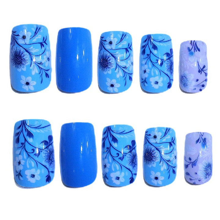 Floral Design Press-On Nails Stornfield