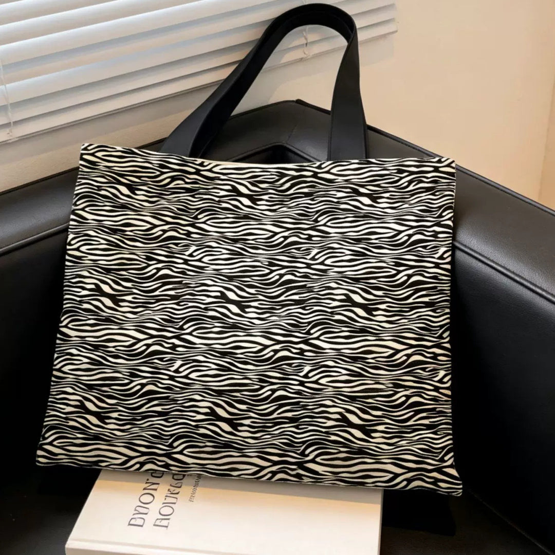 Stylish Zebra Print Eco-Friendly Tote Bag