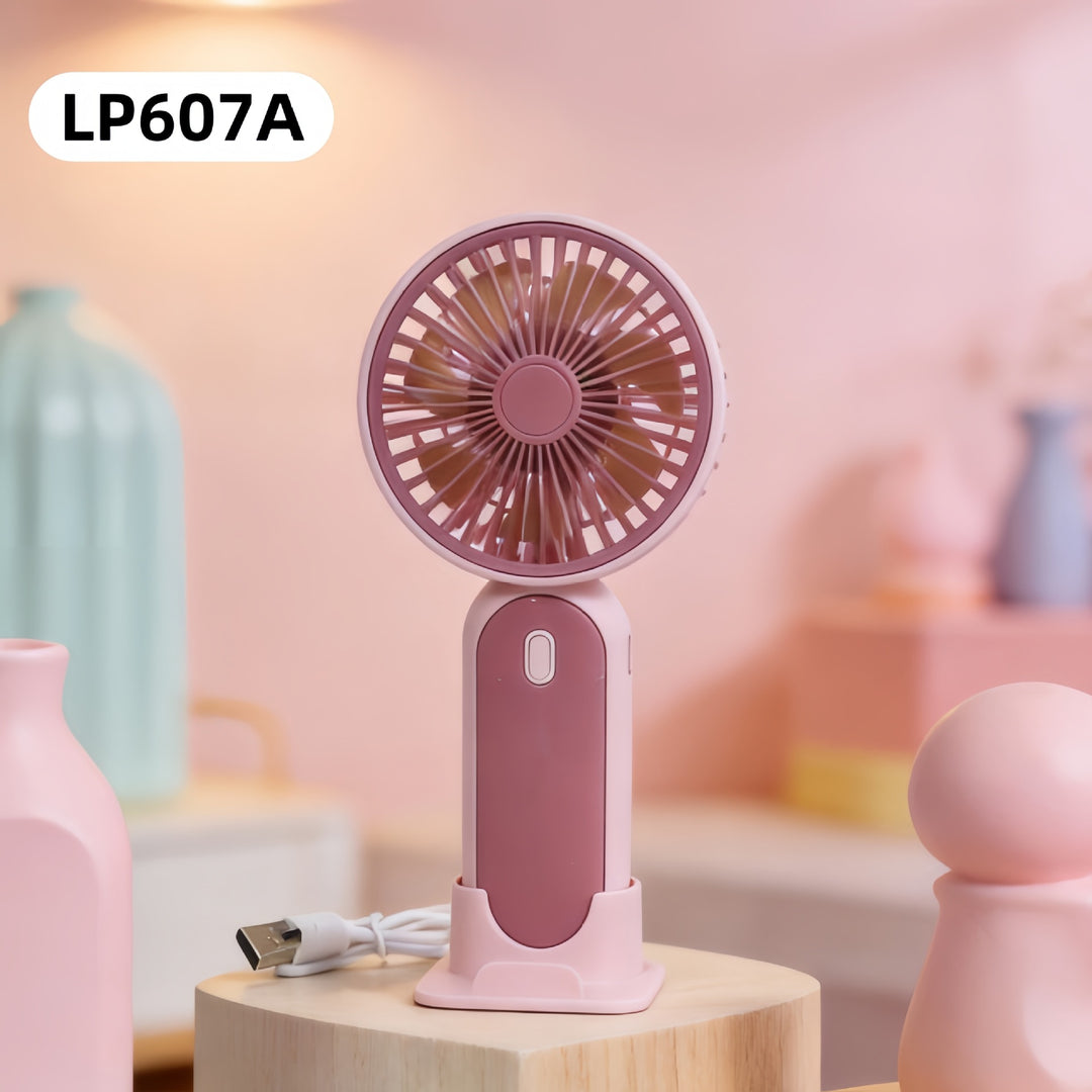 Women Portable USB Hand Fan with Flexible Stand Stornfield