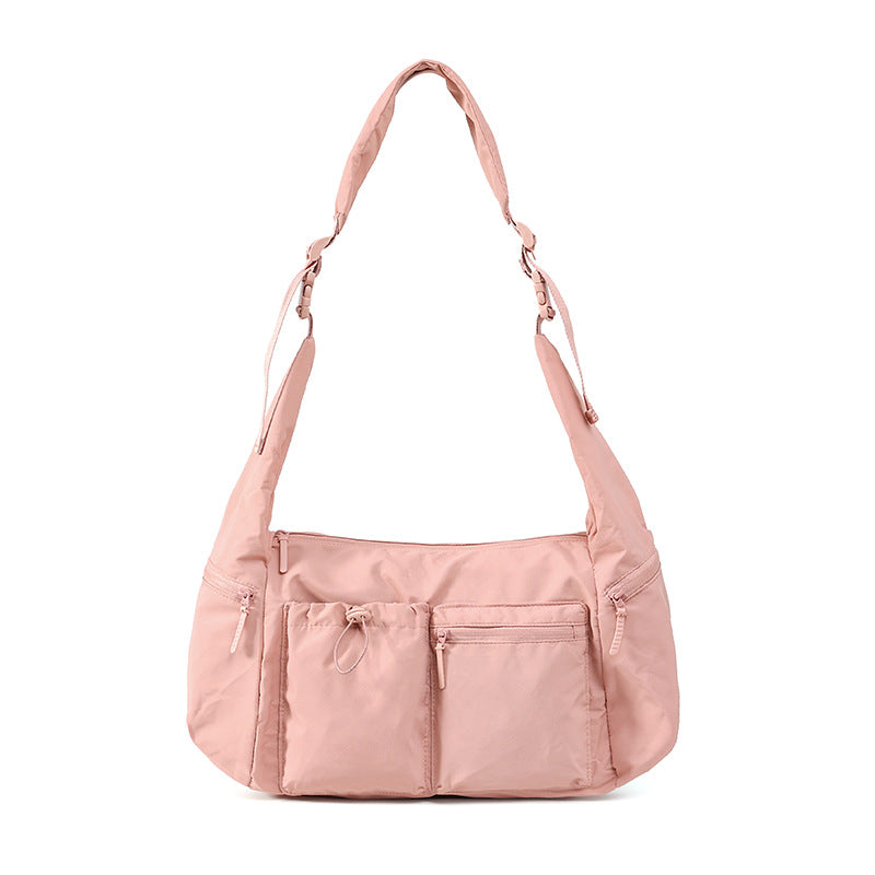 Spacious Multi-Pocket Utility Shoulder Bag