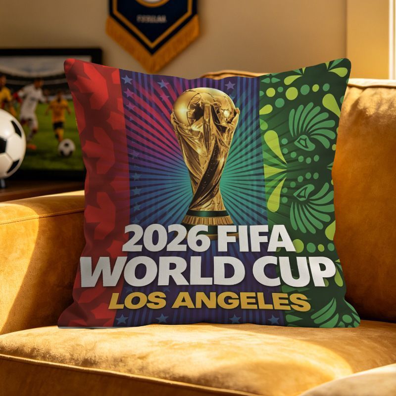 World Cup-Themed Decorative Pillow