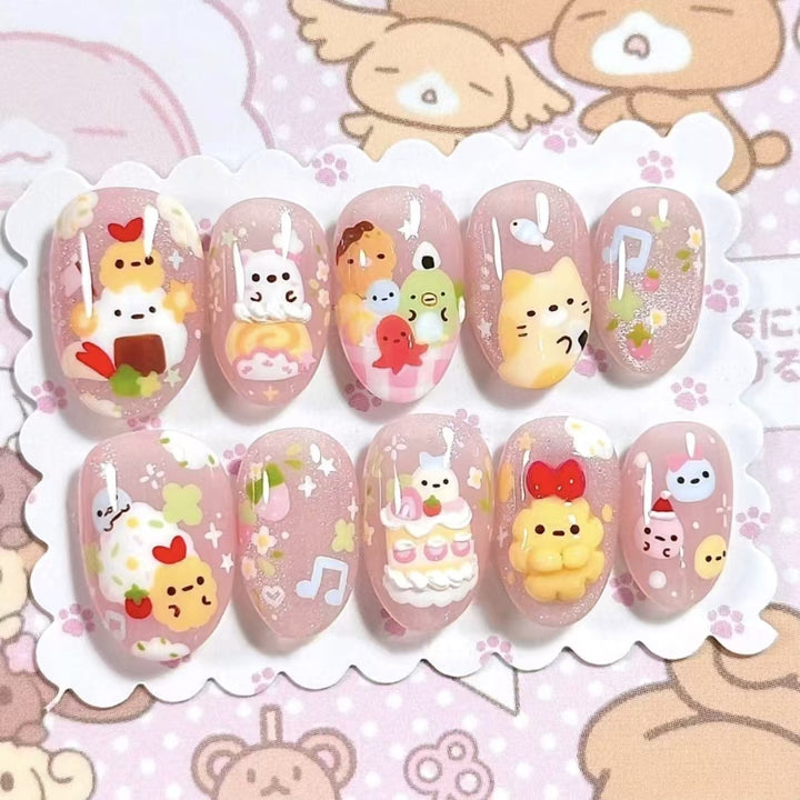 Creative Cartoon Press-On Nail Art Stornfield