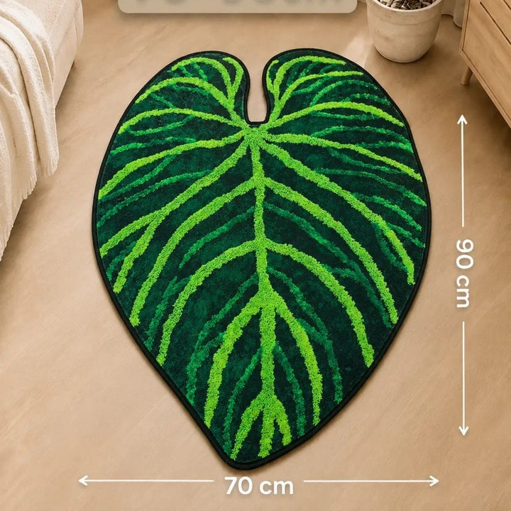 Leaf-Shaped Bathroom Mat