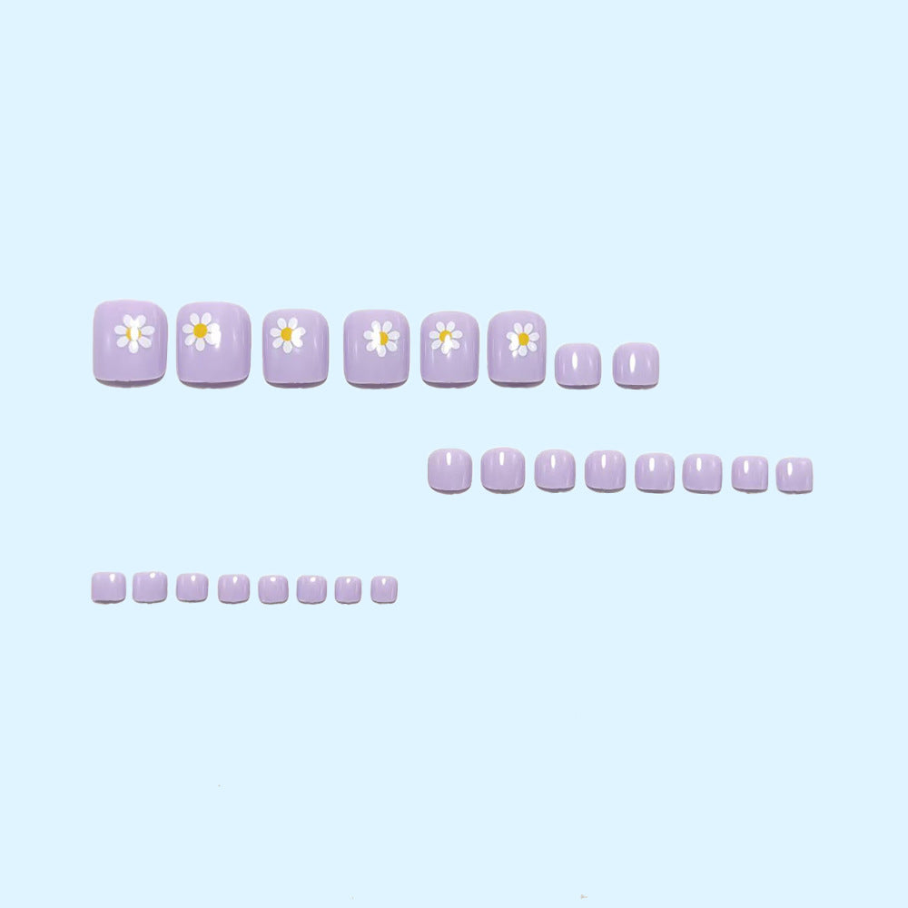 Artificial nail set with spring flower designs Stornfield