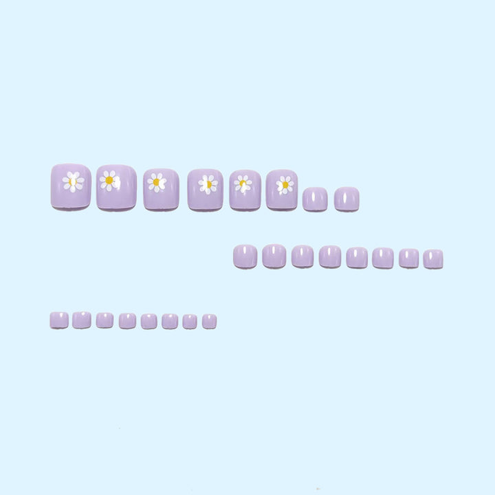 Artificial nail set with spring flower designs Stornfield