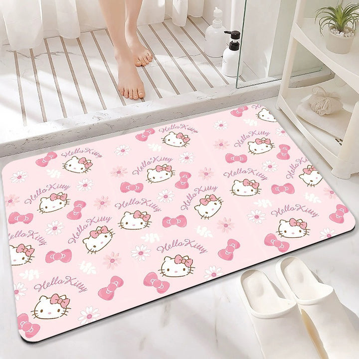 Cute Cartoon-Themed Absorbent Bath Mat