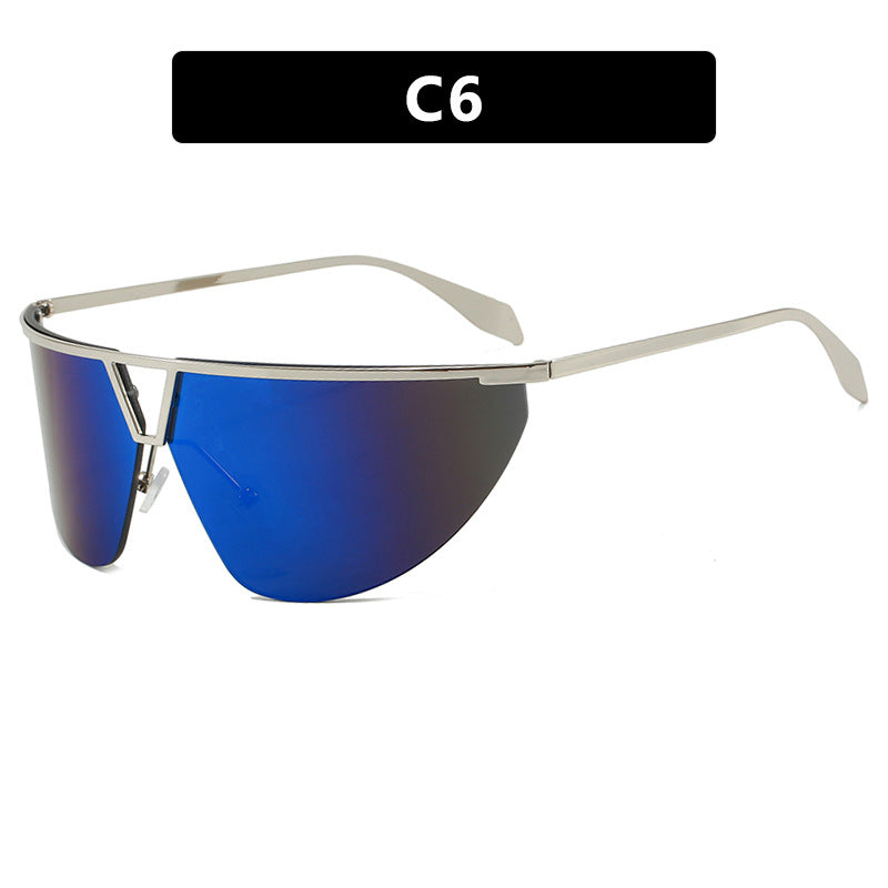 Women's futuristic sunglasses with protective metal frame Stornfield