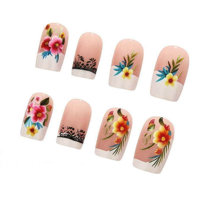 Exquisite artificial nails with floral patterns Stornfield