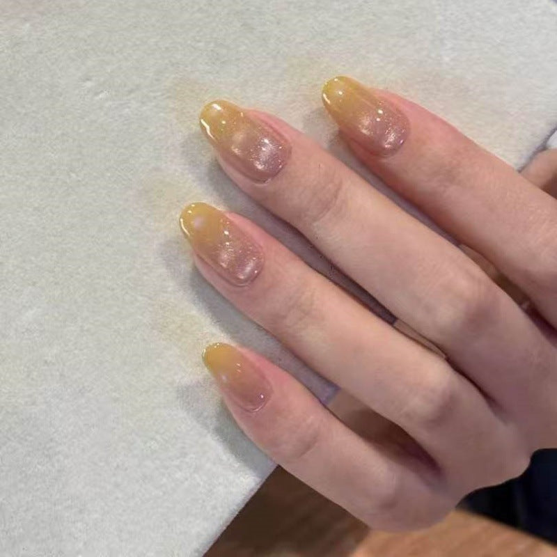 Gradient Glossy Press-On Nails