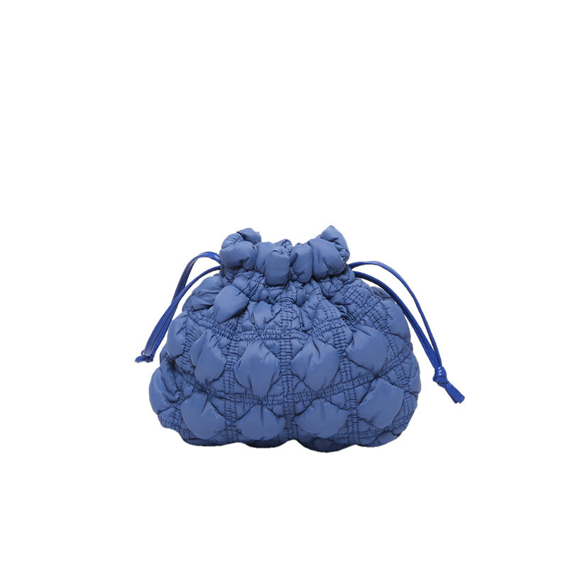Quilted Drawstring Handbag