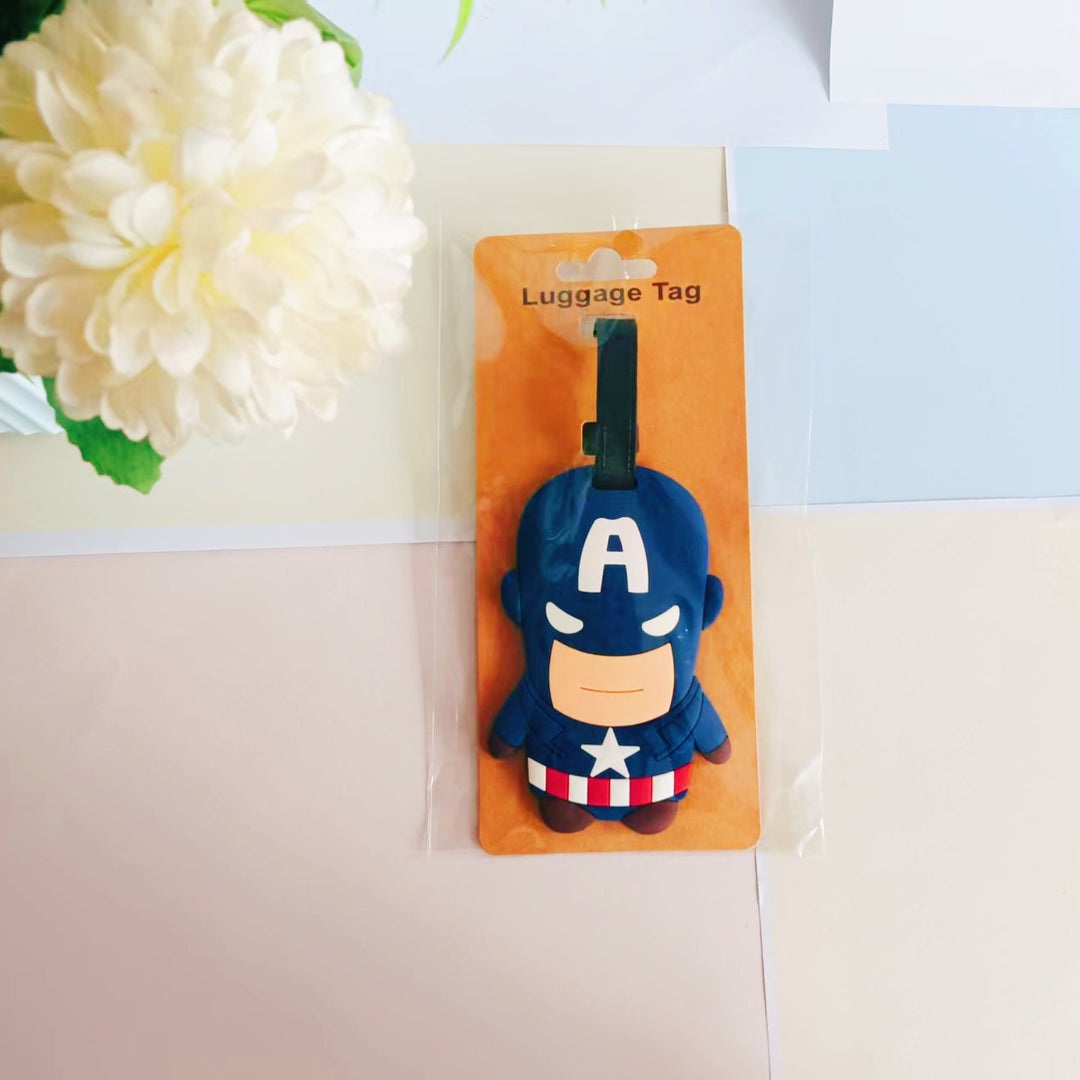Unisex Silicone Superhero-Themed Luggage Tag Stornfield