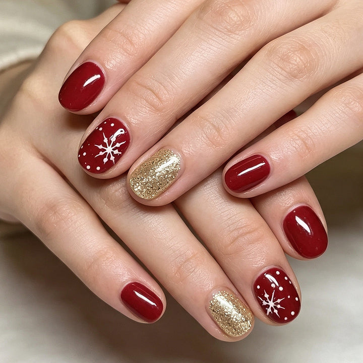 Winter-Themed Gel Nail Art Set Stornfield