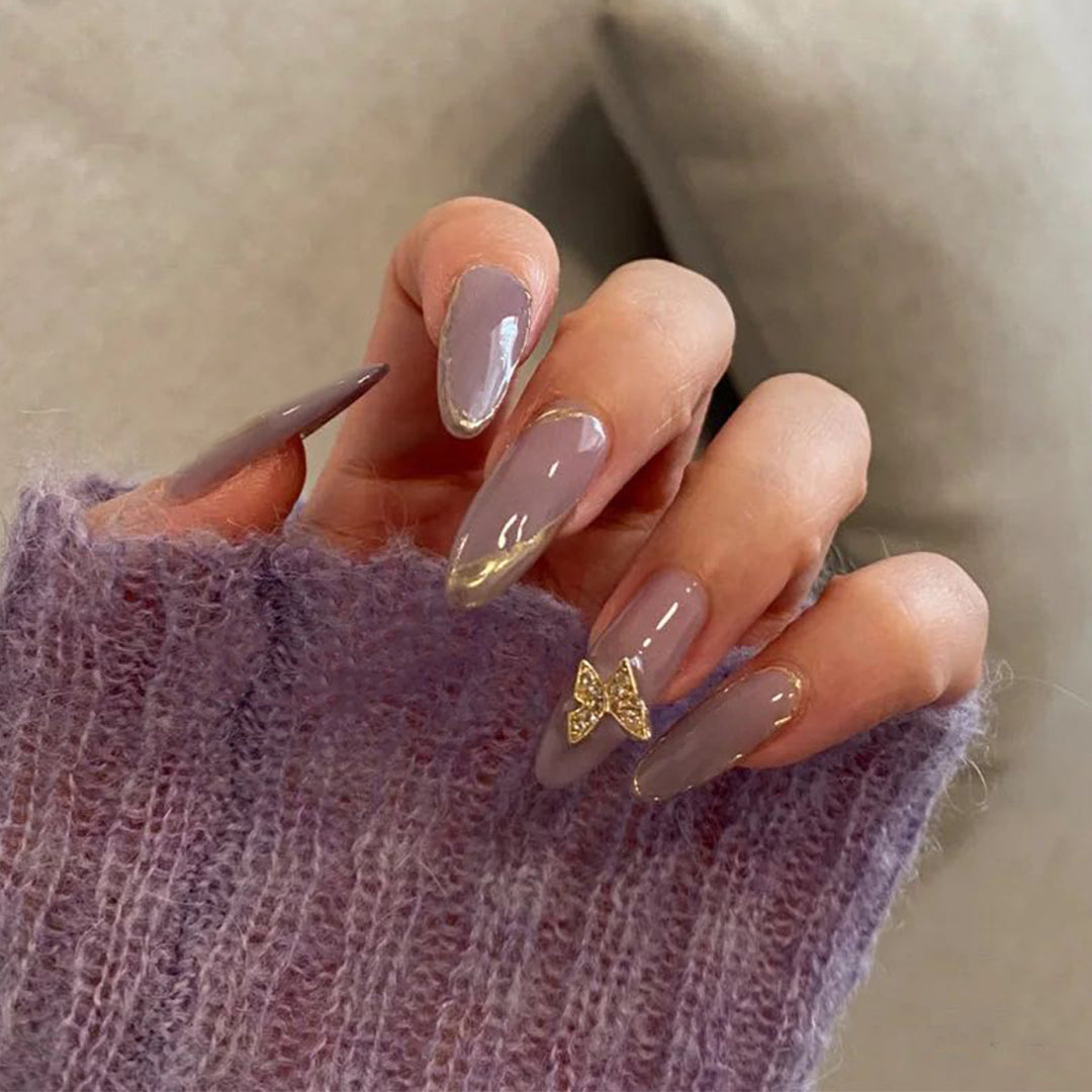Elegant fake nails with glitter accents Stornfield