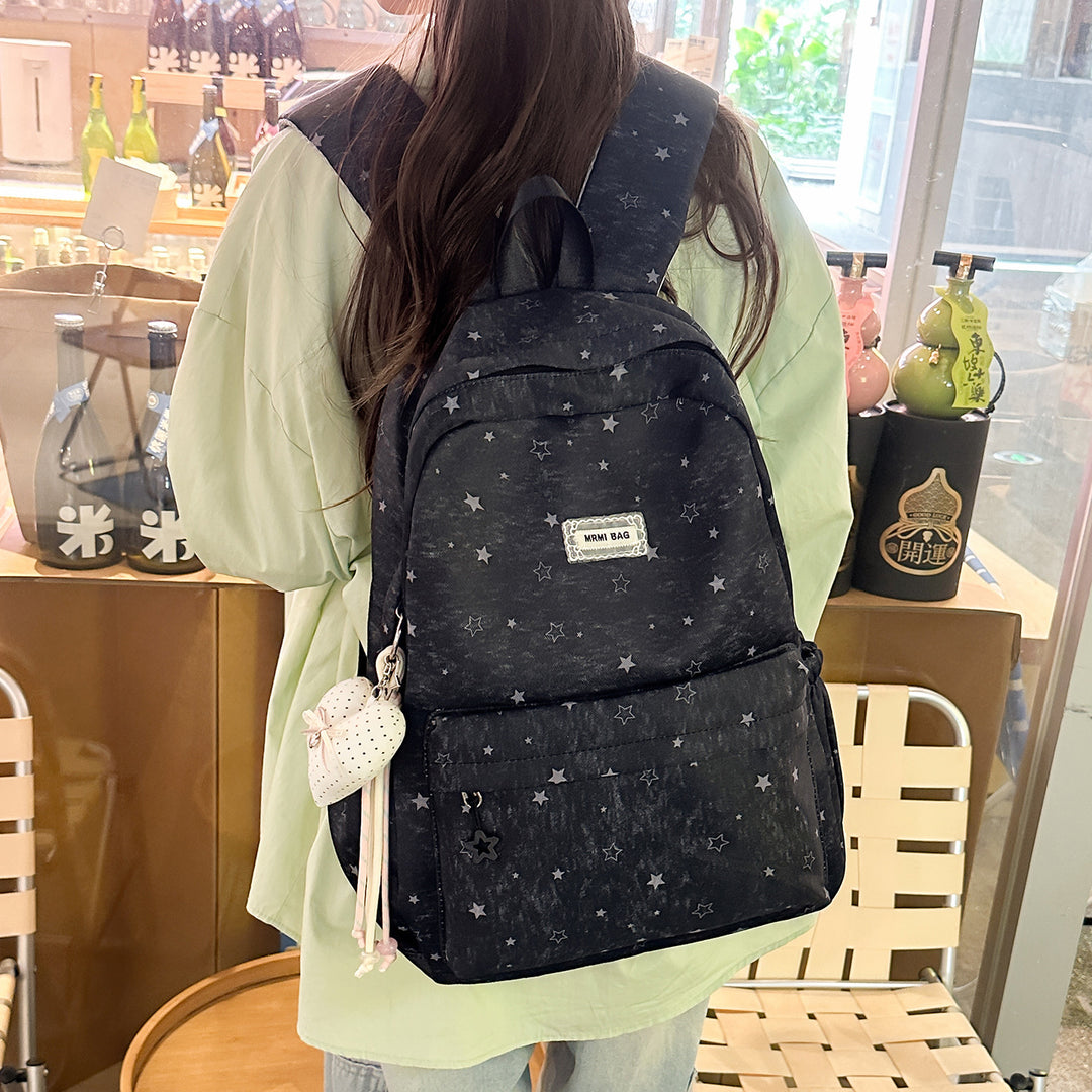 Star Patterned Casual Backpack Stornfield