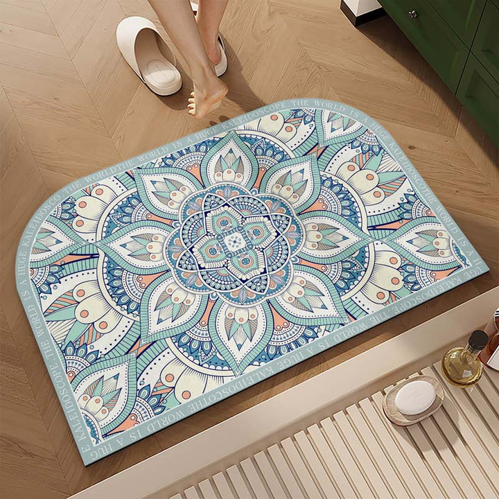 Decorative Floral Area Mat
